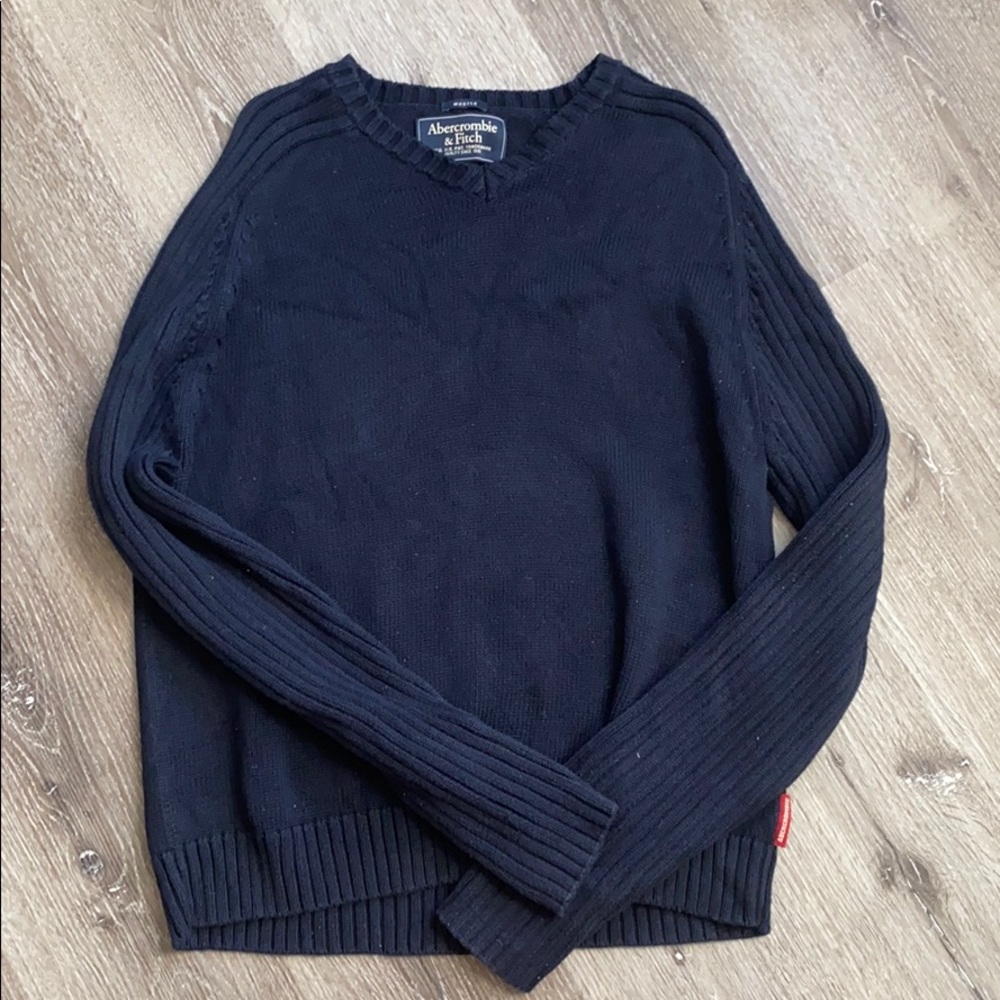 Abercrombie & Fitch V-Neck Muscle Sweater Men's XL